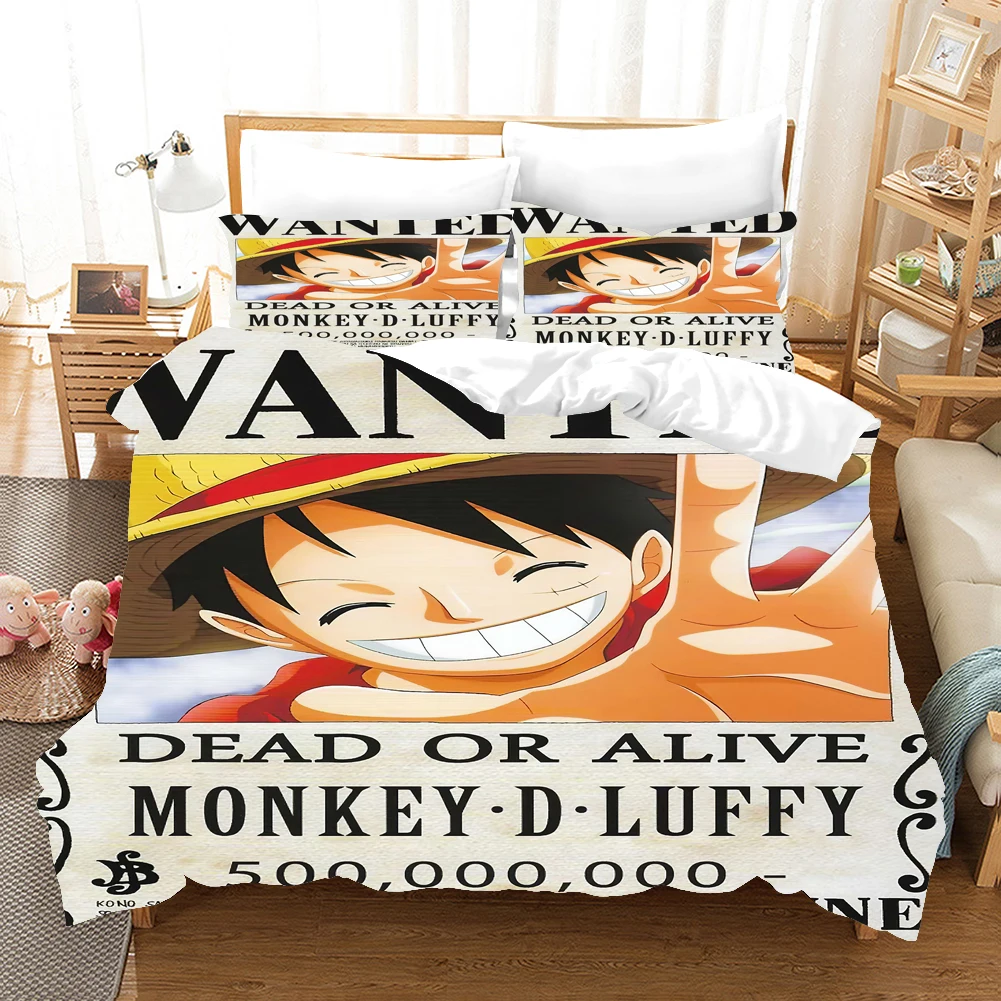Винтаж пиратский постельное белье для мальчиков с принтом аниме Одна деталь