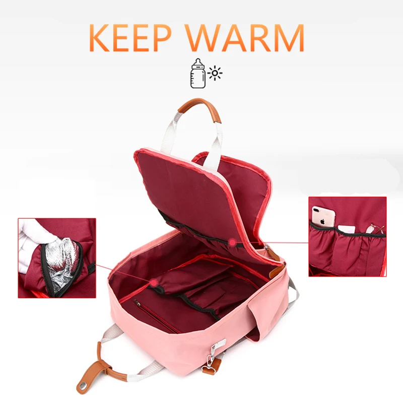 Модная сумка для мам и водонепроницаемая Большая вместительная Детская дорожный