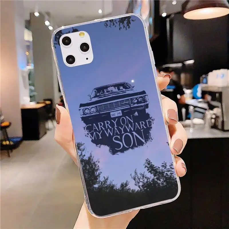 

Supernatural TV Show Phone Case For Clear-Iphone 5 5s se 6 6s 7 8 11 12 X Xs Xr Pro Plus Max Mini Cover