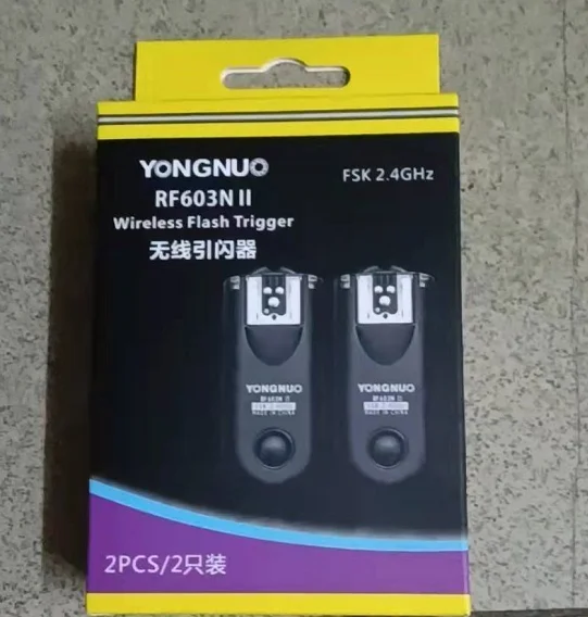 Беспроводной триггер для вспышки Yongnuo RF603 II RF 603 2 трансивера NIKON D7000 или Canon 5D 7D 100D |
