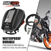 for duke390 125 200 250 rc390 250 200 125 waterproof motorcycle saddle tank bags ring mount directly fuel filler casing