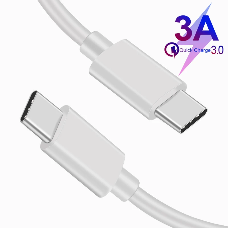 3A PD Type-C и USB C Быстрый зарядный кабель QC3.0 USB-C для быстрой подзарядки