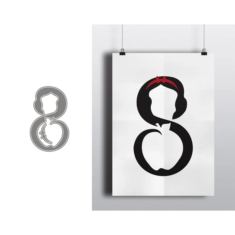 

New Design Craft Metal Cutting Dies Apple Beauty decoration scrapbook Album Paper Card Craft Embossing die cuts