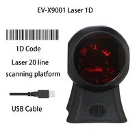1d laser 20 line automatic bar code scanning platform usb barcode scanner desktop evawgib