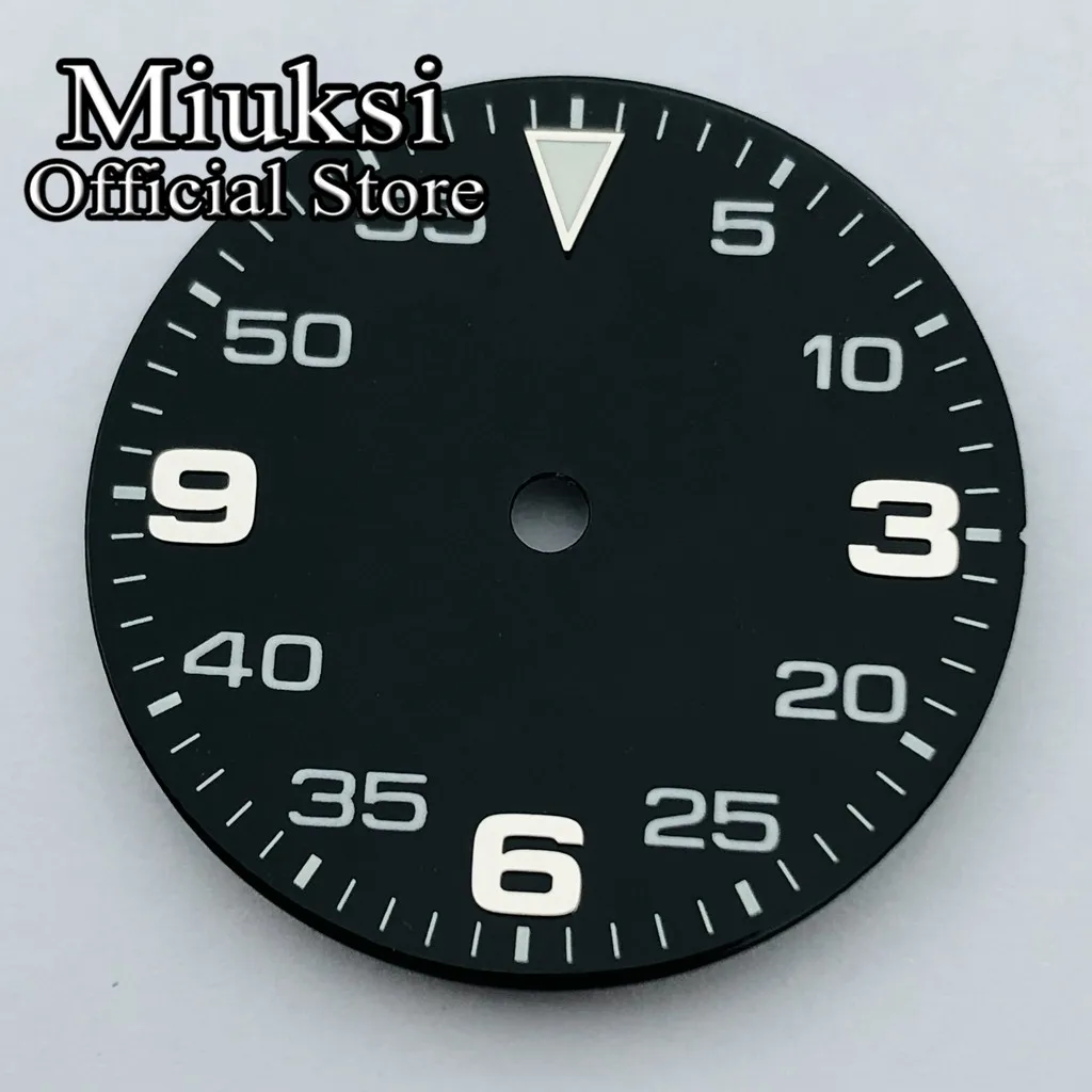 Miuksi-esfera luminosa para reloj, accesorio de 29mm, compatible con NH35 NH36 ETA 2836 2824 Mingzhu DG2813 3804 Miyota 8215 821A, gaviota 1612, movimiento