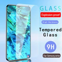 9h full tempered glass on for samsung galaxy a70 a60 a50 a40 a30 a20 a10 screen protector a80 a90 m10 m20 m30 m40 glas film case