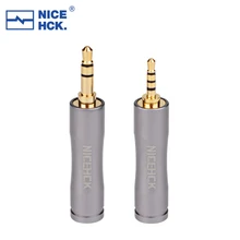 NiceHCK Gold-plated Pure Copper 4.4mm Female to 3.5mm 2.5mm HIFI Audio Converter Jack Aluminum Earphone Adapter Plug Accessories