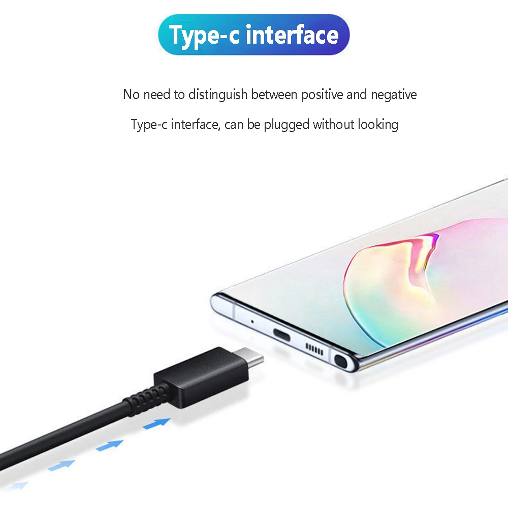 Кабель USB C Type USBC PD для быстрой зарядки Samsung Galaxy A80 A70 A60 A50 A40 A30 plus S Note 9 10 S9 S10e