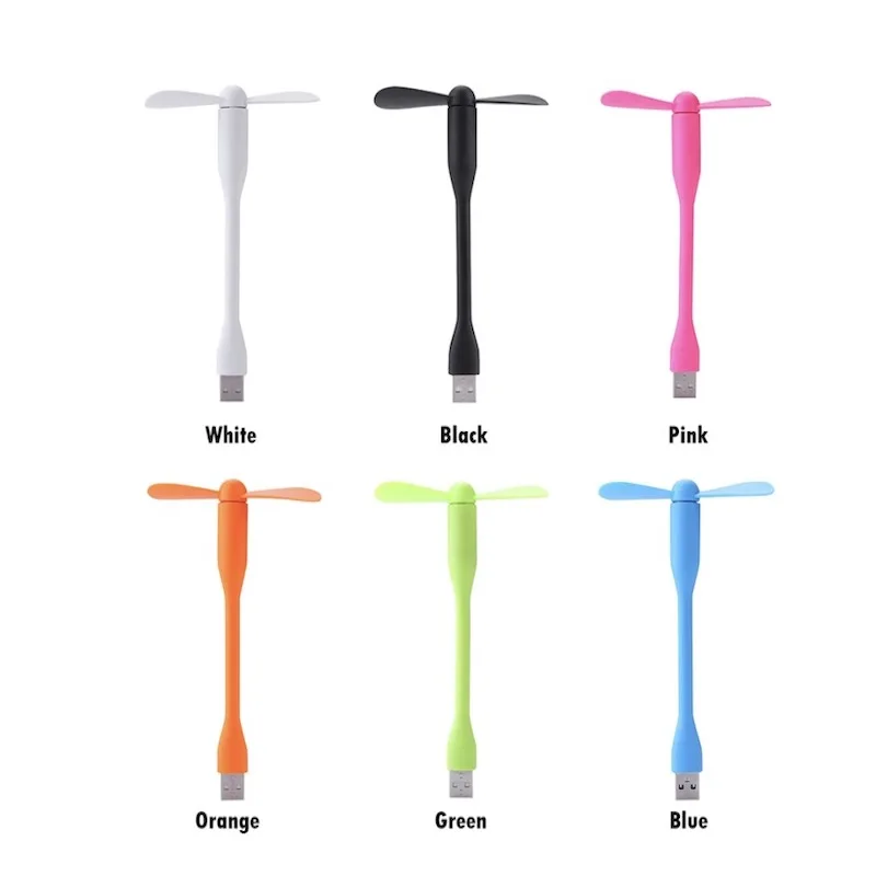 

Portable Mini Hand Fan Flexible Bendable USB Fan for Power Bank Laptop PC AC Charger Computer Summer Gadget Cute Gifts