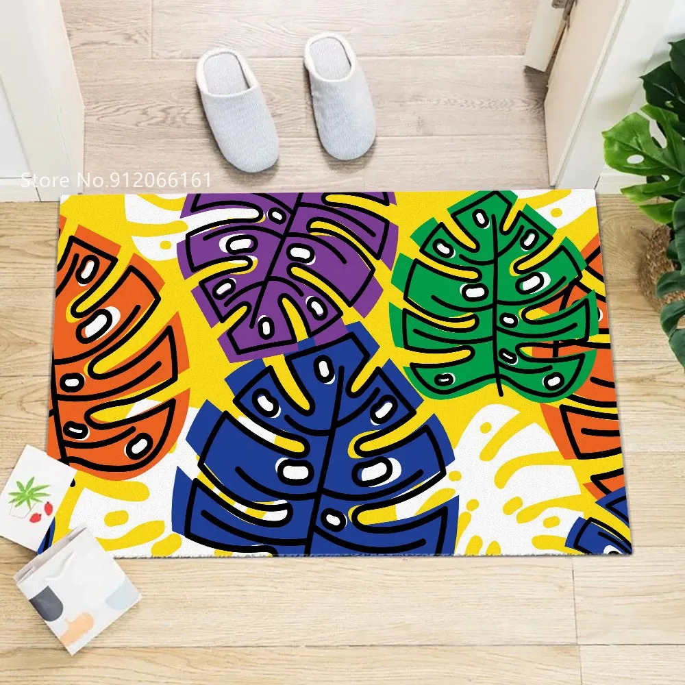 

Cartoon Maple Leaf Colorful Plants Floor Mat 40*60 cm Floor Carpet For Children Doormat Kitchen Bedroom Indoor Floor Mats Decor