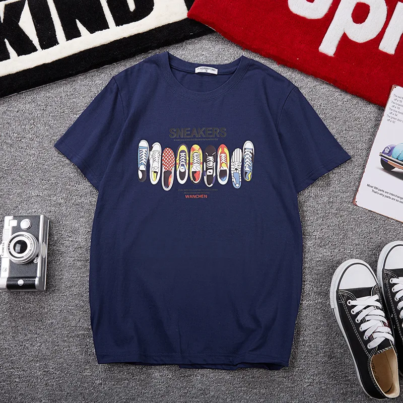 Футболка мужская с коротким рукавом смешная модная тенниска в японском стиле