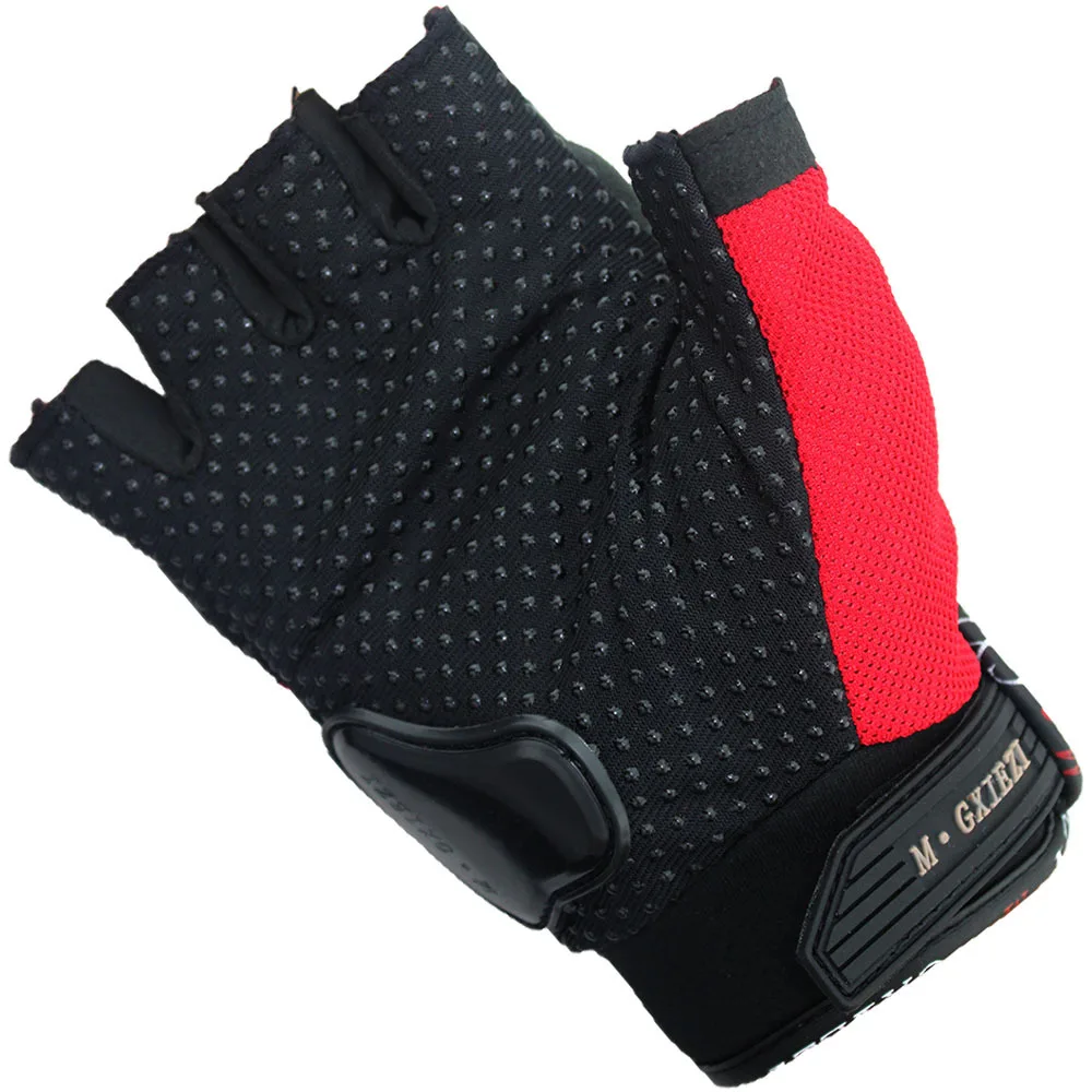 Мужские противоскользящие перчатки в горошек защитные блочные для мотогонок и