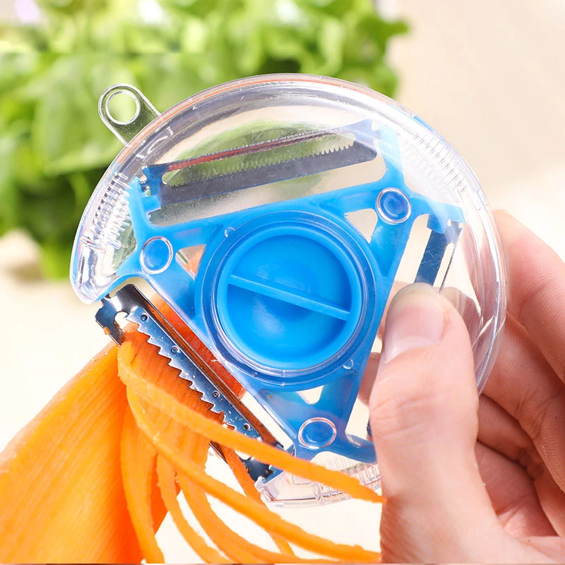 

Rotatable 3 In 1 Kitchen Gadget Potato Cucumber Peeler Shredder Slicer Vegetable Fruit Chopper Grater Cutter Accessories