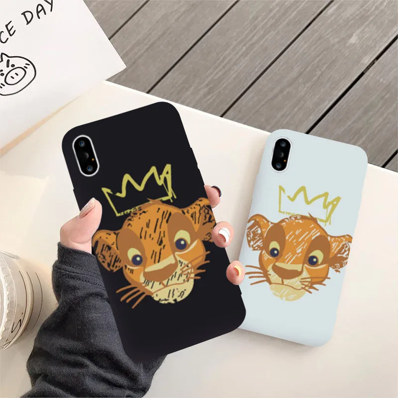 Джамлюлярный мультяшный король льва чехол для iPhone 7 XS MAX XR X 11 Pro 8 6 6s Plus лучшие друзья Мягкий силиконовый чехол для телефона Coque