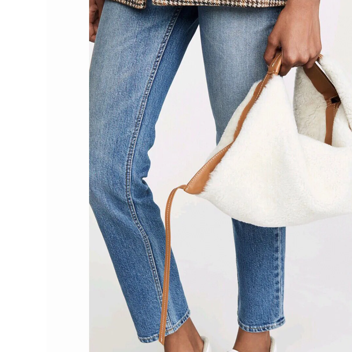 

Зимняя женская сумочка из овечьей шерсти, дизайнерская пушистая плюшевая Сумка-тоут, теплая большая ручная сумка из искусственного меха и к...