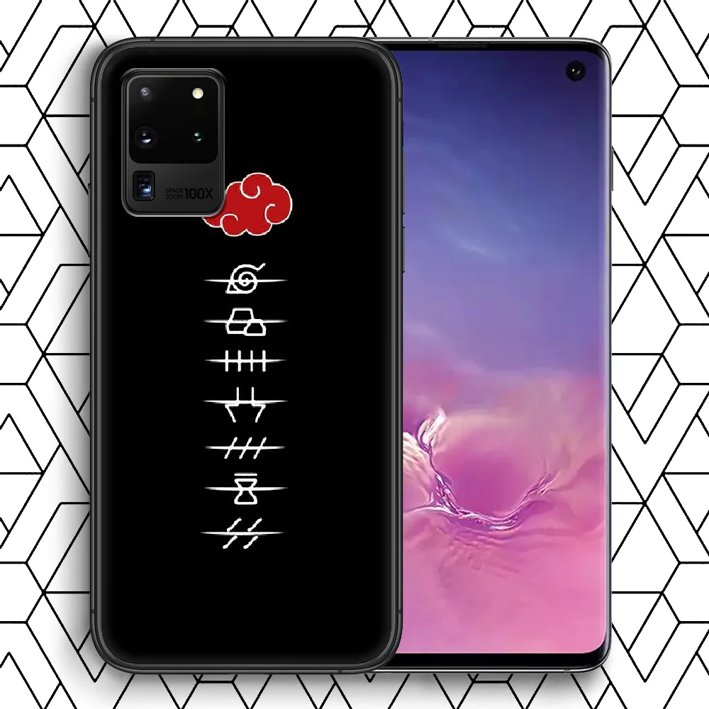 

Anime N-Naruto Akatsuki Itachi Phone Case For Samsung Galaxy Note S 8 9 10 20 E FE Lite Uitra Plus Black Cell Tpu Prime Silicone