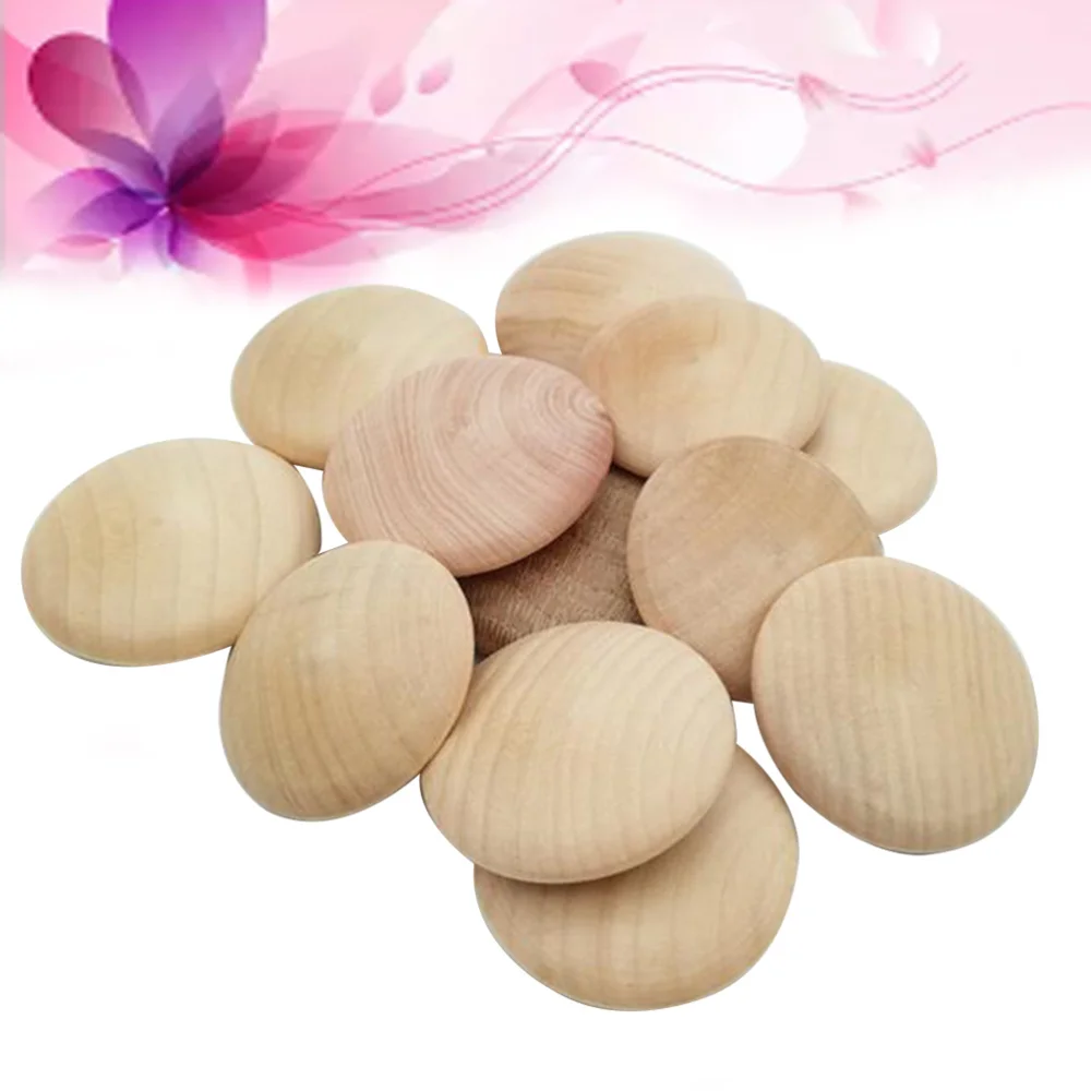 

25 PCS Button Wood Plugs Wooden Screw Hole Plugs for Furniture Stair