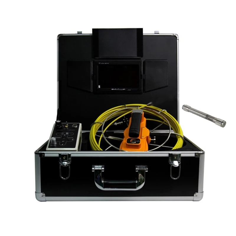 

50m Cable Pipeline Inspection Camera Drain Wall Sewer Endoscope W/ 5mm Cable 17mm Camera Head 7'TFT Monitor DVR Video Borescope