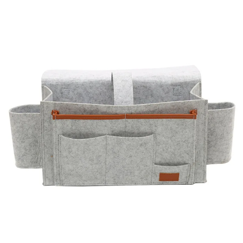 

Creative Big Felt Bedside Table. Heavy Belt Buckle Can Hold 20 Pounds Of Suspended Storage Space For Bed Railings, Dormitories A
