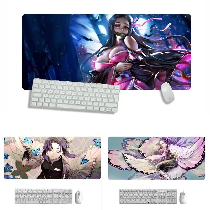 

Kimetsu no Yaiba Laptop Computer Mousepad Desk Table Protect Game Office Work Mouse Mat pad 2 3 mm Non-slip Laptop Cushion