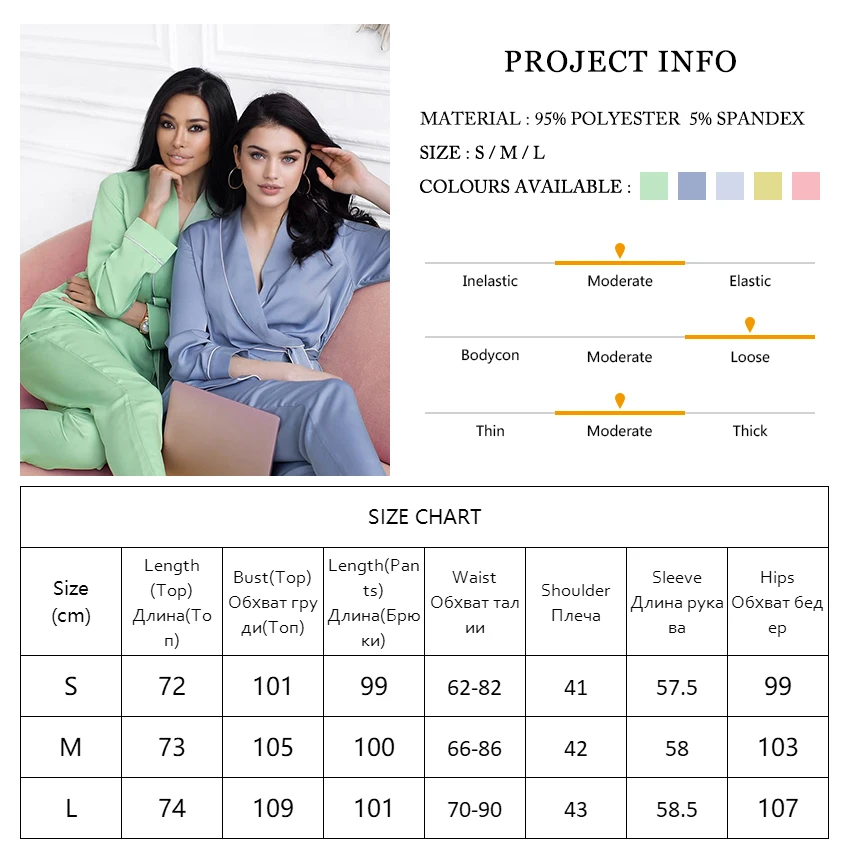 

Restve Solid Women Robes With Sashes 2 Piece Set Long Sleeve Robe Sleepwear Sets Pants Female Home Suit Casual Nightwear 2021