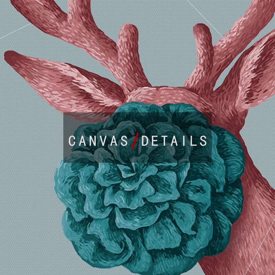 Настенный плакат с изображением животных лошадей северный олень Картина на