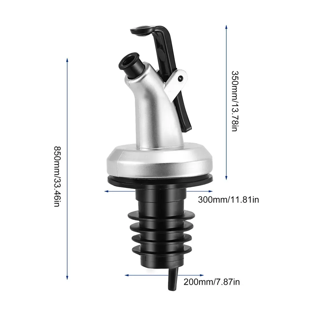 

Oil Bottle Stopper Rubber Lock Plug Seal Leak-proof Food Grade Plastic Nozzle Sprayer Liquor Dispenser Wine Pourers Bar Tools