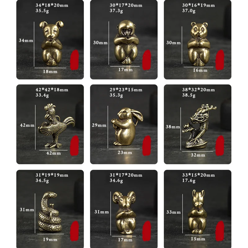 Латунные подвески в виде животных Брелоки-украшения ювелирные изделия мышь