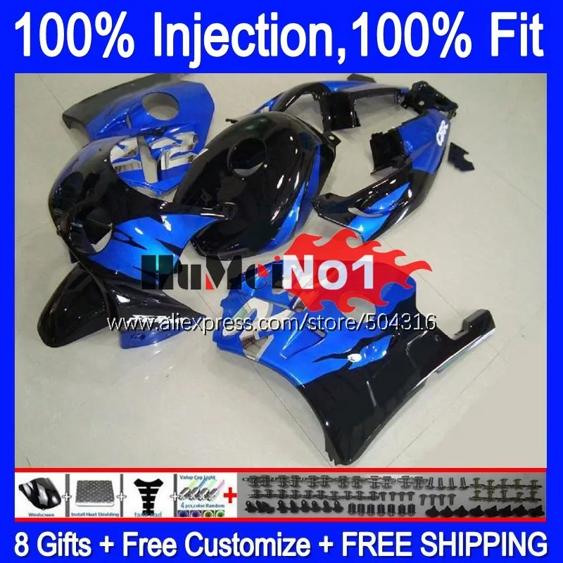 

Injection For HONDA CBR 250RR CBR250RR 90 91 92 93 94 135MC.19 MC22 CBR250 RR 1995 1996 1997 1998 1999 OEM Fairing blue silvery