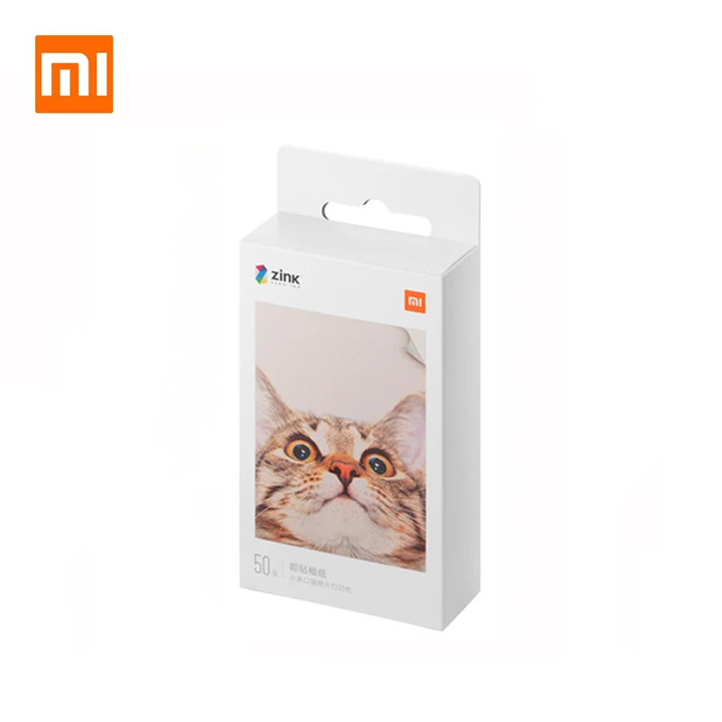 Оригинальный Карманный принтер XIAOMI ZINK самоклеящаяся фотобумага 20/50 листов для