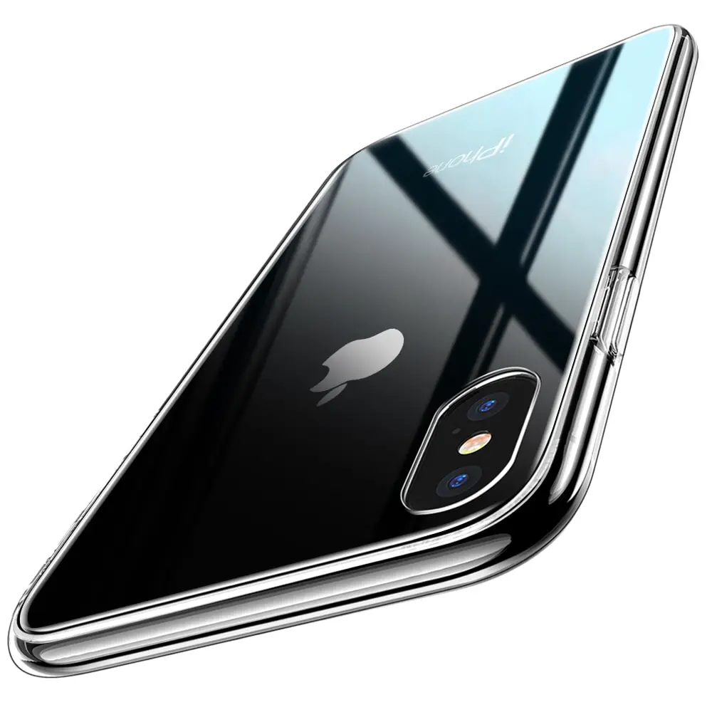 Transparant Чехол ESR для iPhone X/XS/XR/XS Max чехол с защитой от царапин из закаленного стекла задняя крышка с мягким силиконовым Бампером для Apple iPhone Coque - Цвет: Transparant