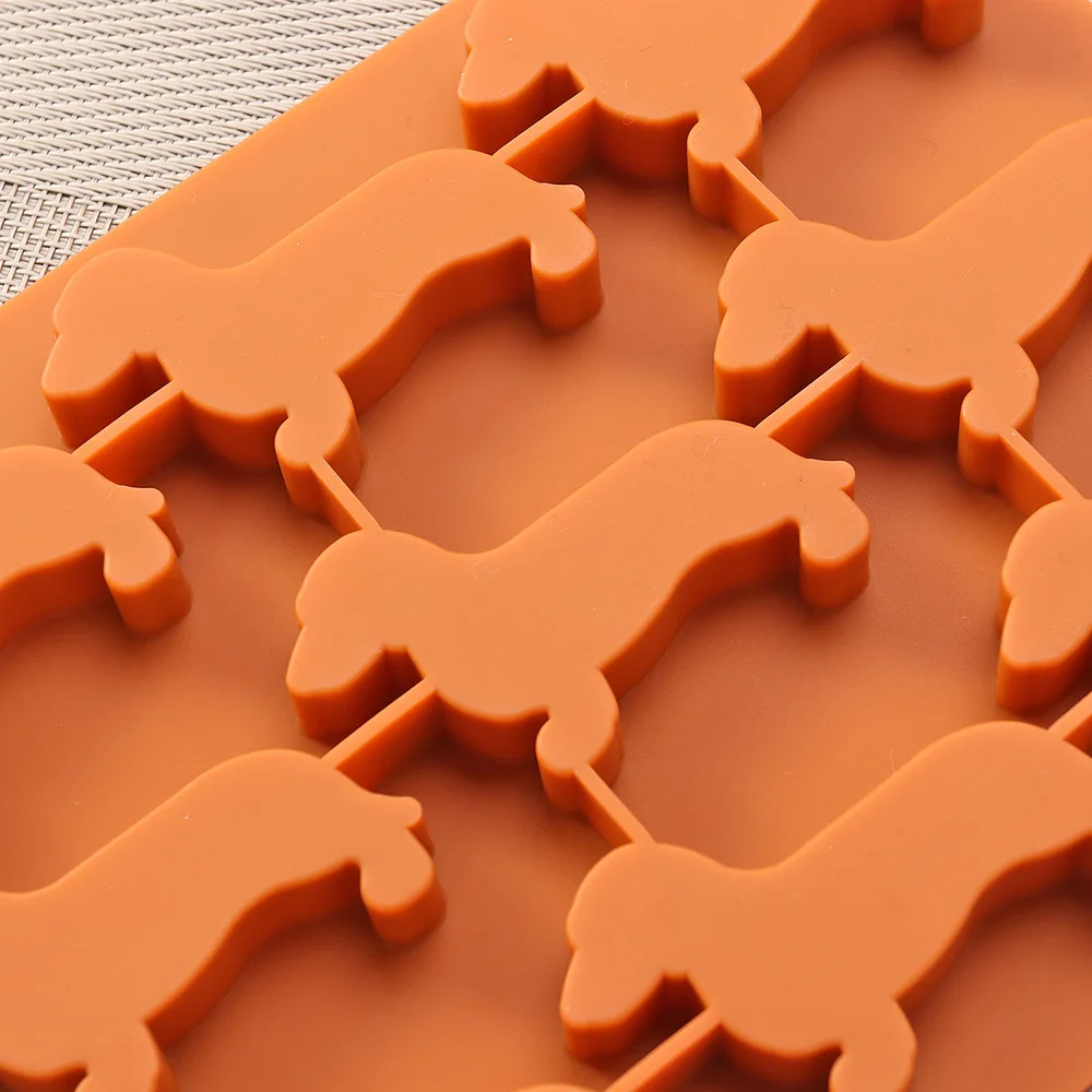 

Dachshund Dog Shaped Silicone Ice Cube Molds and Tray