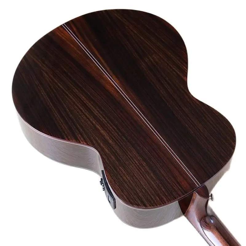 40 zoll akustische gitarre hohe grade folk gitarre solide red cedar holz top professionelle elektrische akustische gitarre mit radiant ecke free globa