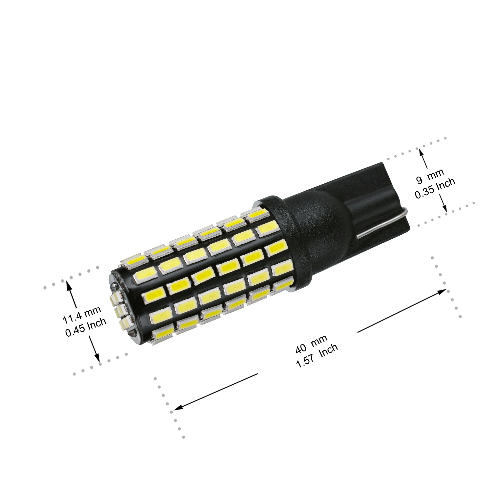 JIACHI 50 шт. в партии T10 W5W 194 168 501 3014 чипов 78SMD угловой Светодиодный Маркер парковочная