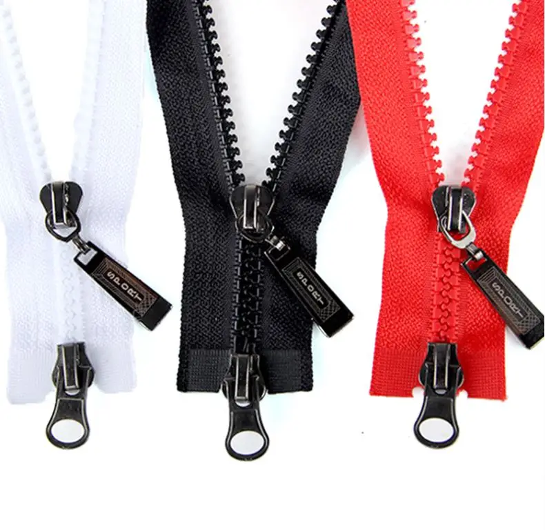 3 шт. 5 #80 см двойные ползунки из смолы застежка молния с открытым концом/закрытый