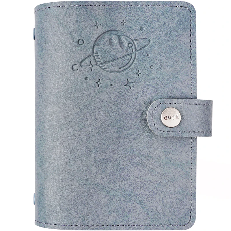 2020 Personal Organizer Leather Notebook A7 Rings Binder Mini Agenda Cowhide Diary Journal Sketchbook Planner | Канцтовары для