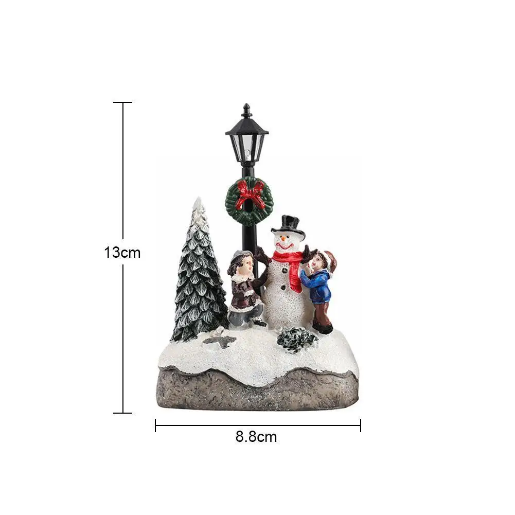 Рождественские светодиодные огни маленький снеговик рождественская елка