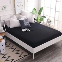 100 cotton fitted sheet solid color bed mattress cover available in many sizes with elastic band sheets