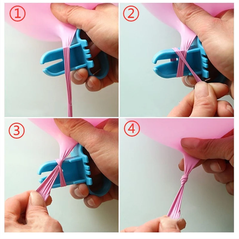 2 шт. инструмент для завязывания шаров пластиковый латексный шар легко