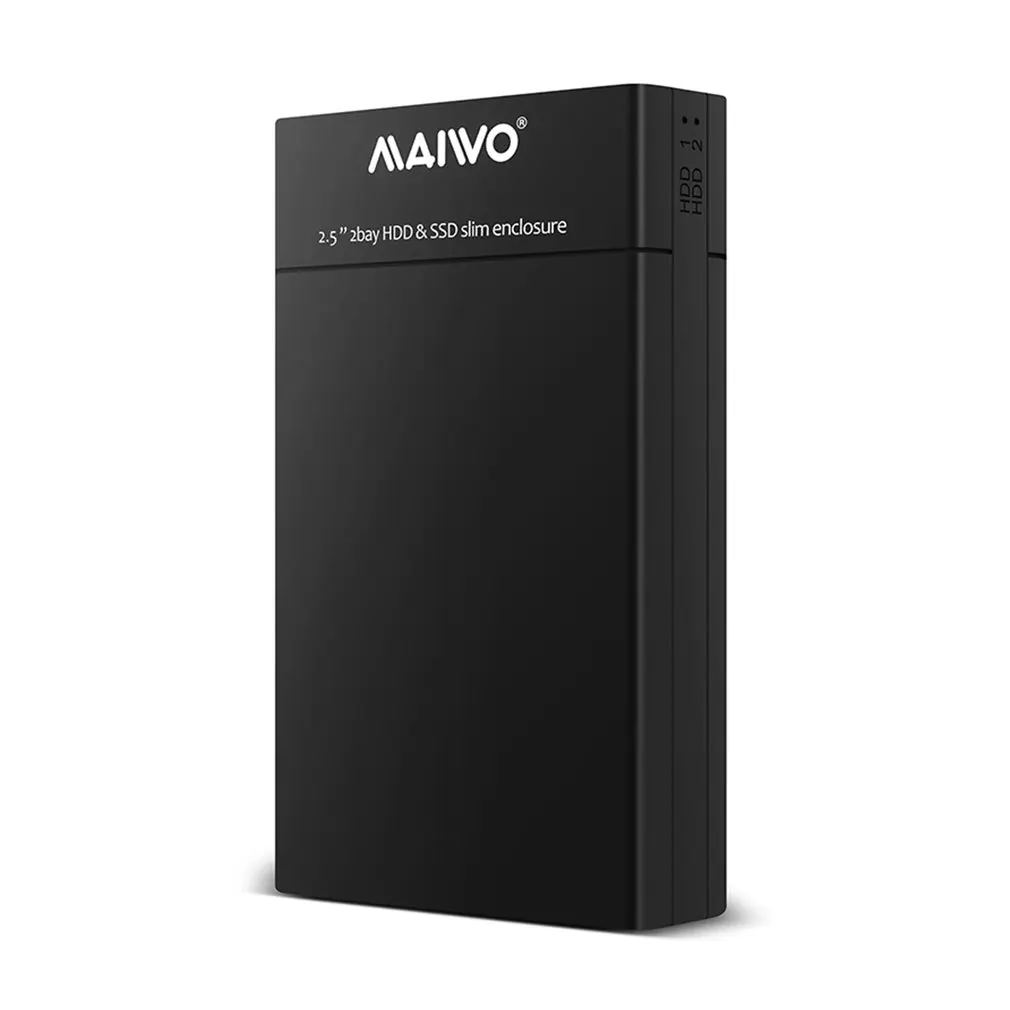 K25682 2 5 дюймовый двойной отсек HDD SSD тонкий корпус USB3.0 внешний жесткий диск для