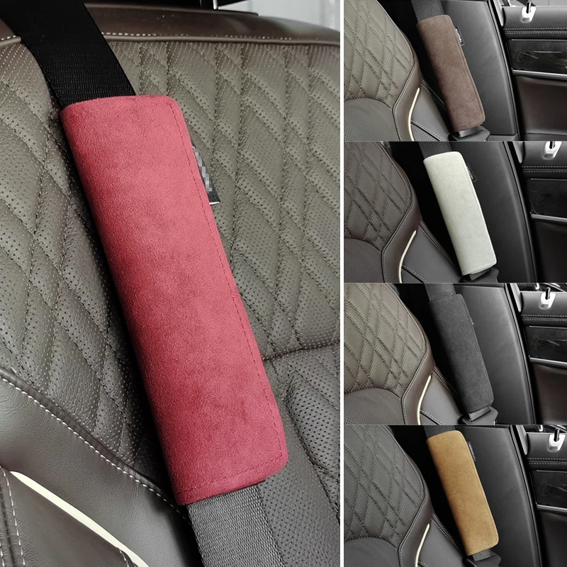 Alcantara чехол Материал автомобиля надежная посадка регулятор ремня безопасности