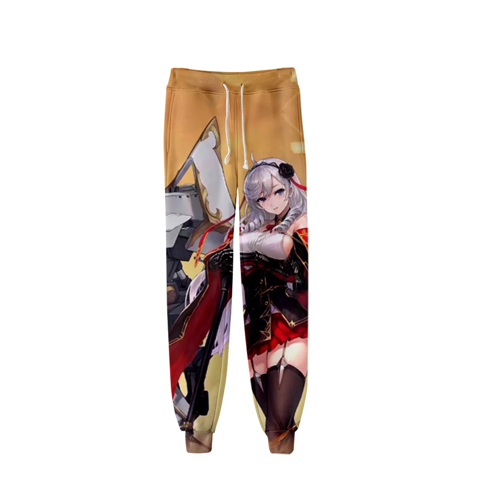 

2021 Hot Game Harajuku Style Azur Lane 3D Long Pants Men Women Sweatpants Kpop Unisex High Street Harajuku Regular Trousers