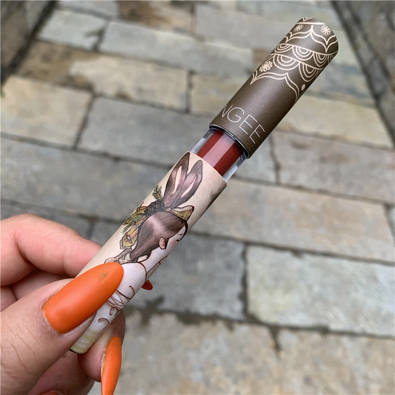 Retro Pattern Makeup Lipstick Set 5 Color Long Lasting High Rendering Waterproof Lip Tint Matte Velvet Make Up Lips Gloss |