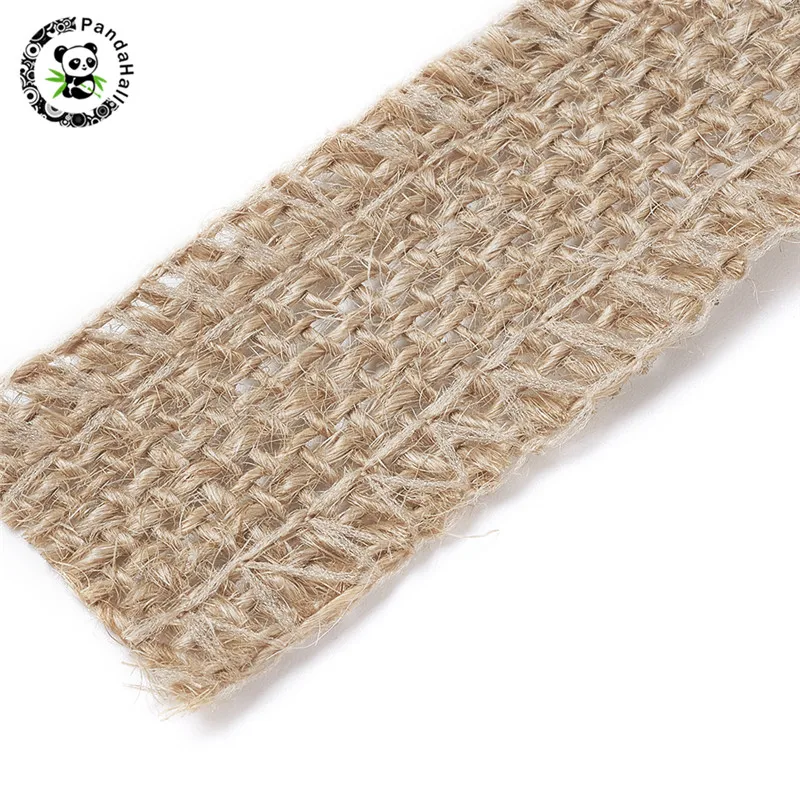 Pandahall 5/10 м натуральная джутовая лента/плетеная конопляная кружевная отделка