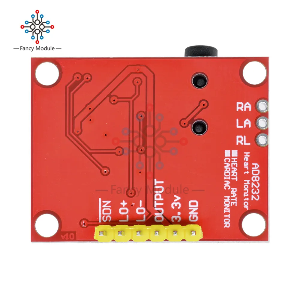 Diymore AD8232 измерение показателей ЭКГ импульсный датчик мониторинга сердца модуль