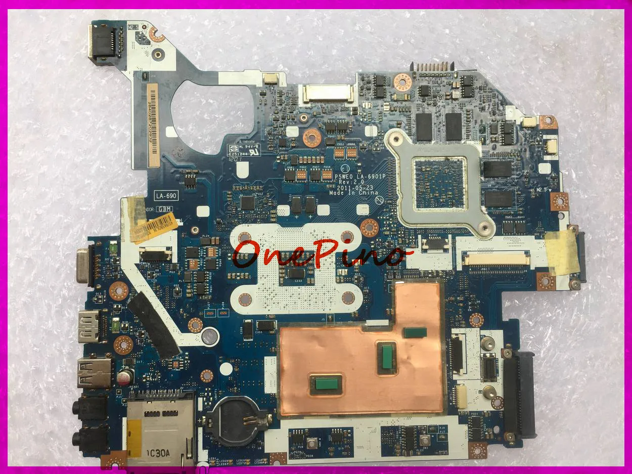 Подходит для acer 5750 5750G 5755 5755G материнская плата ноутбука LA-6901P GT540M HM65 тестирование работы