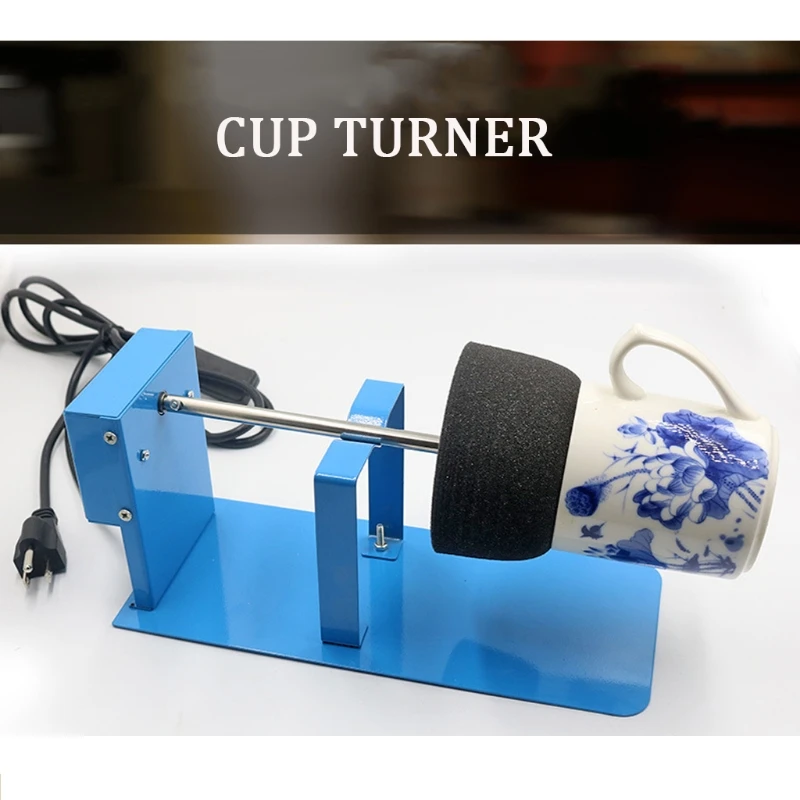 

Cup Turner Spinner Tumbler Machine Cuptisserie Kit Rotisserie Motor Rotator Tools for DIY Epoxy Crafts US Plug