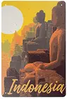 LUSIFIY Индонезия, ретро металлический знак, винтажный жестяной знак для таблички, постер, фотоподарок 12X8 дюймов