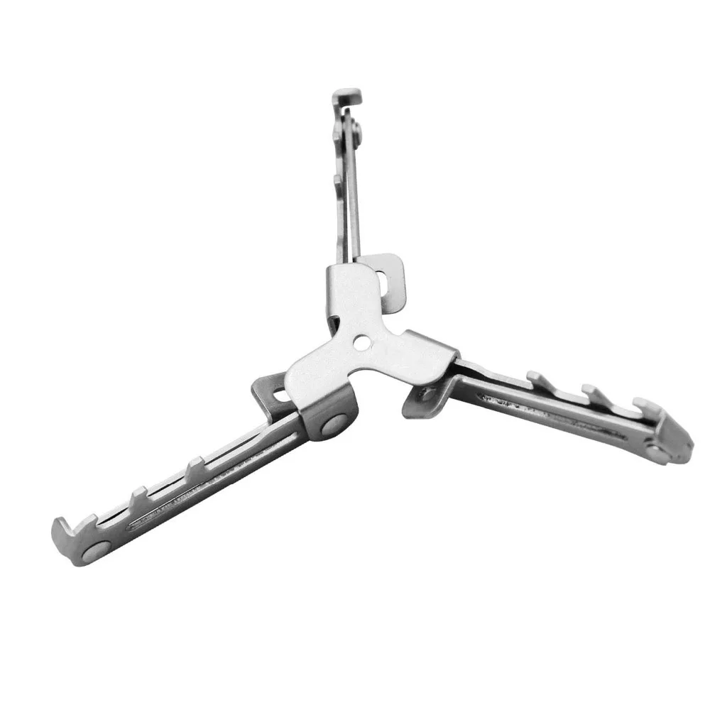 

Stainless steel outdoor stove camping gas tank base fixed bracket flat gas tank tripod small gas tank folding bracket