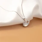 Женское ожерелье с подвеской в виде дельфина из серебра 925 пробы